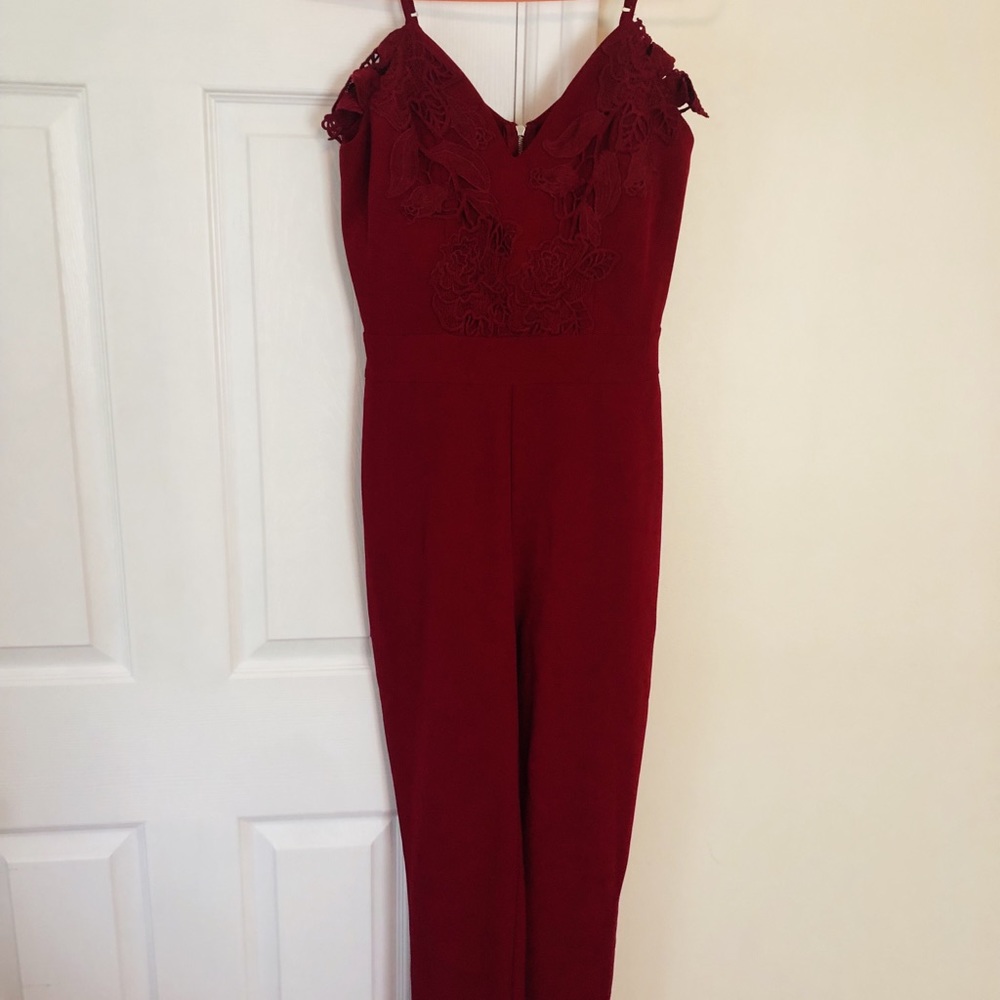 Formal Red Pantsuit